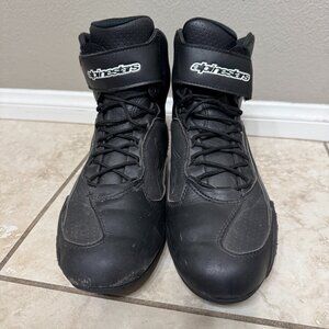 Alpinestars Faster 3 Riding Shoes 8.5 Black Silver  2510419119-9 Motorcycle Boot
